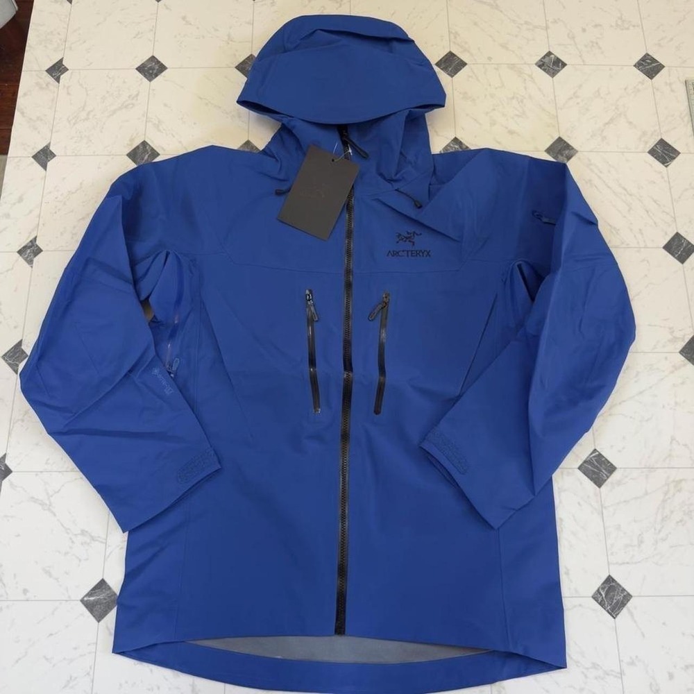 Arc'teryx Alpha SV Gore-Tex Pro Jacket Blue Waterproof‎ Shell Hooded Size L